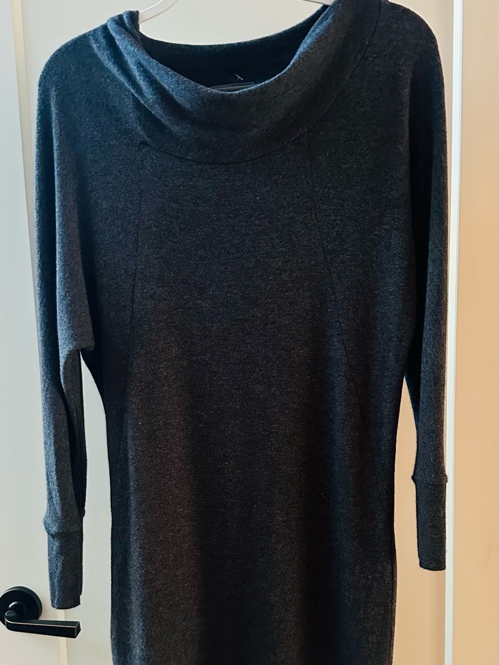 NWOT VINCE minimalist sweater dress, soft, charcoal grey, XS
